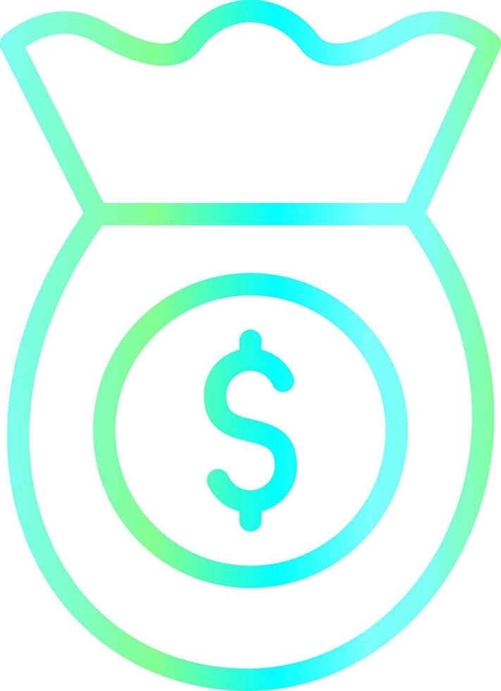 Money Bag Creative Icon Design vector