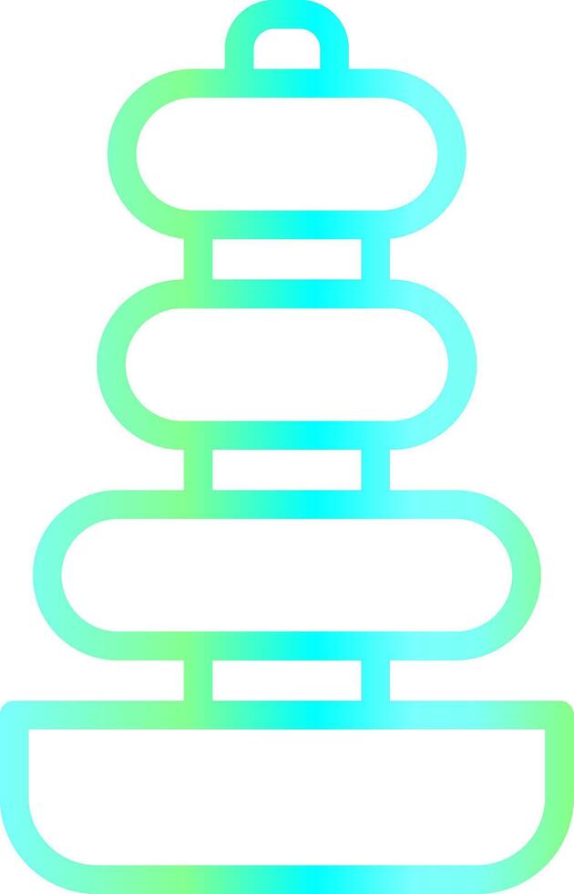 Line Blue Green Gradient Design vector