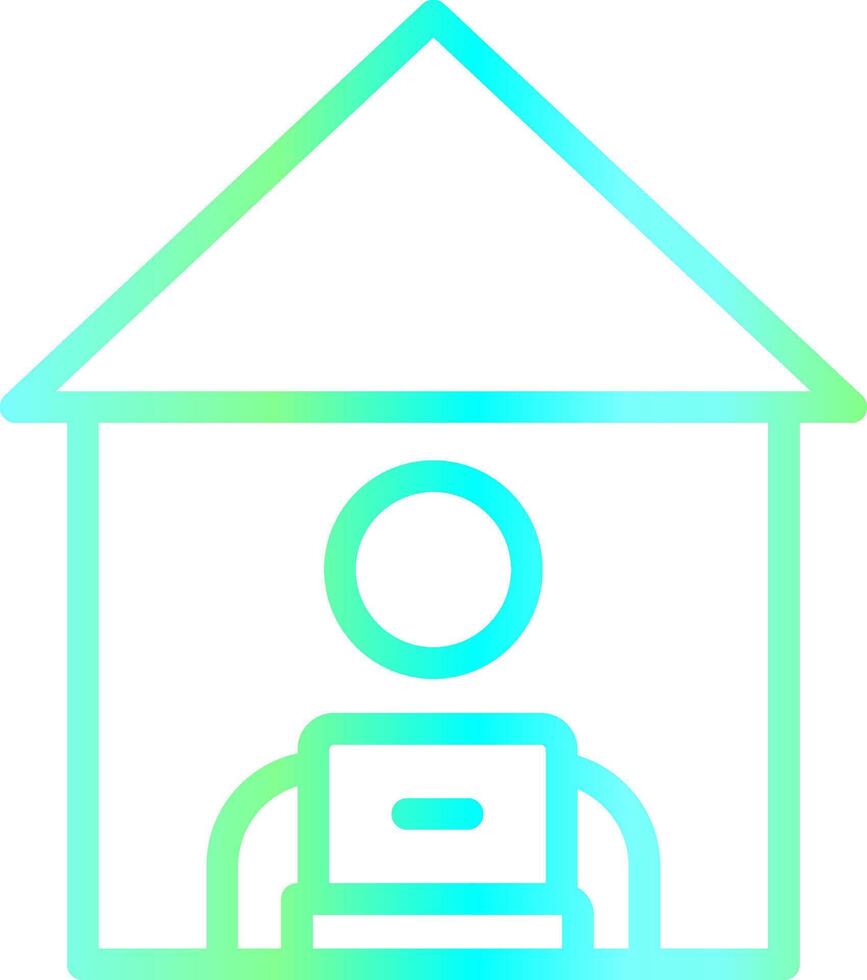 Work From Home Creative Icon Design vector