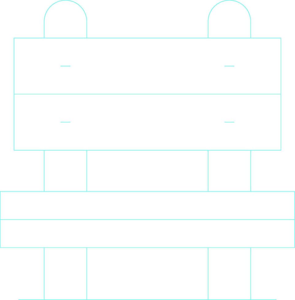 Bench Creative Icon Design vector