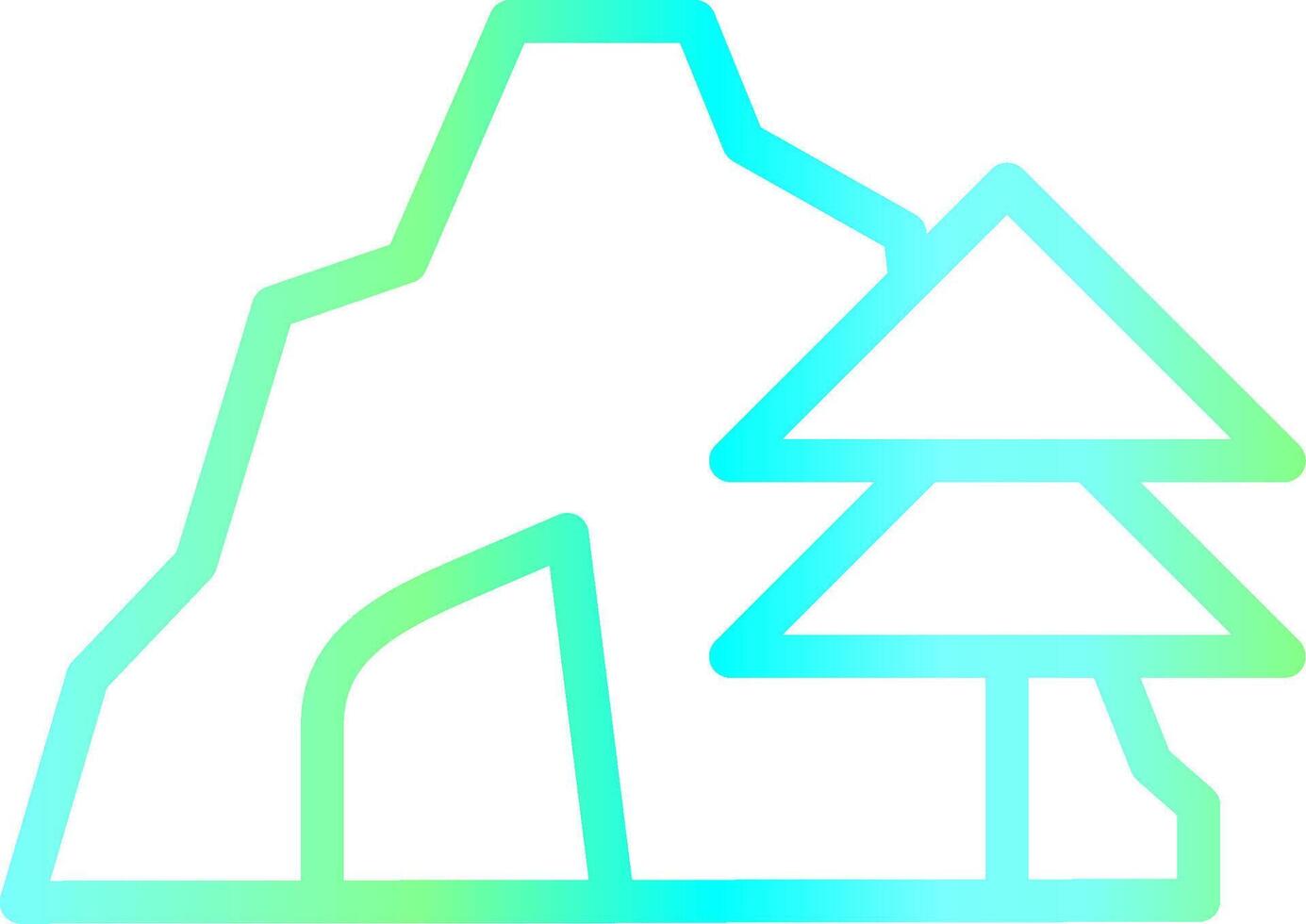 Cave Creative Icon Design vector