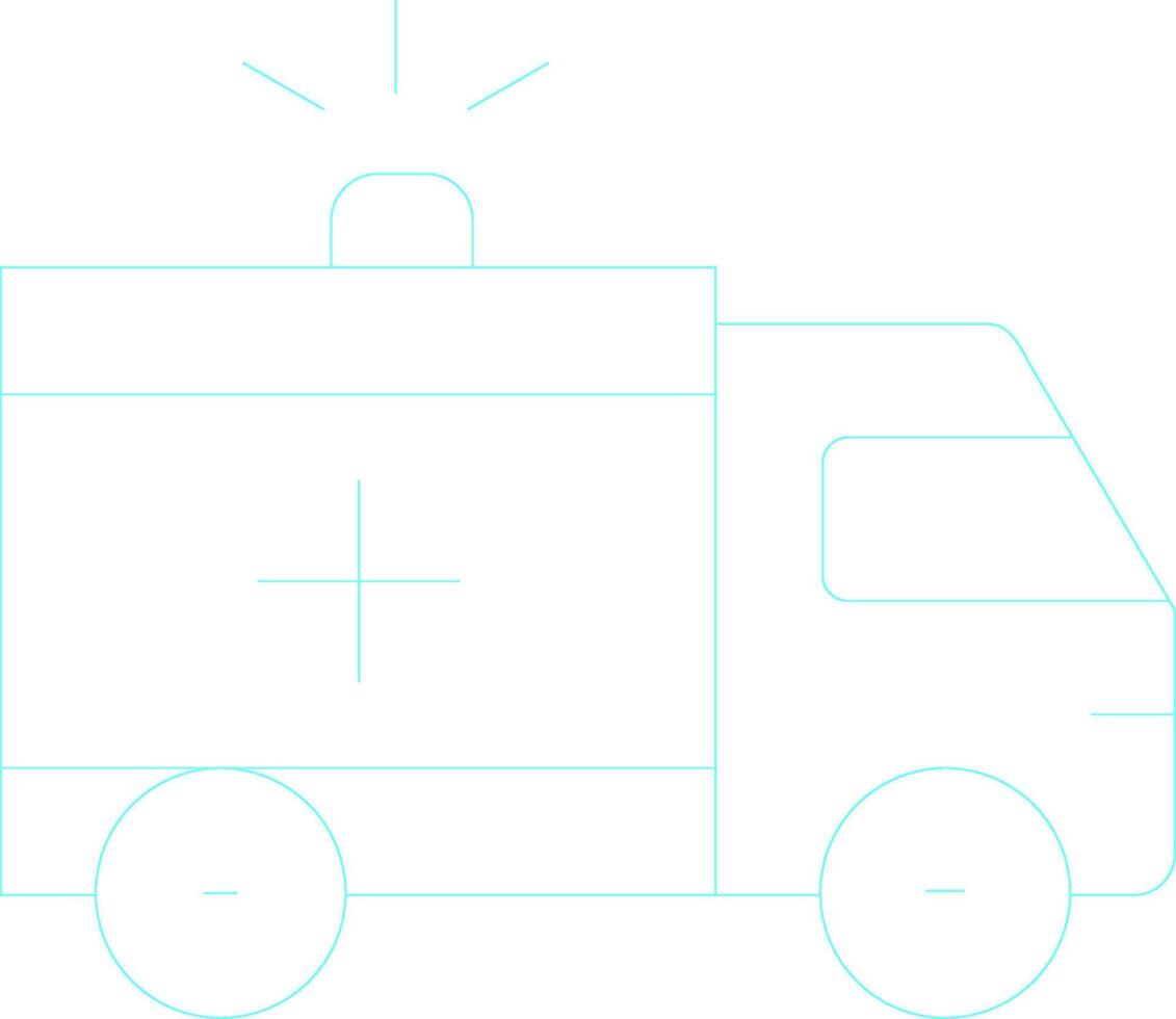 Ambulance Creative Icon Design vector