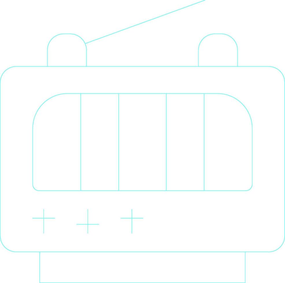 Radio Creative Icon Design vector