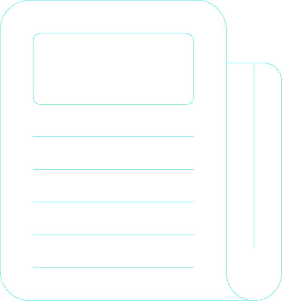 Newspaper Creative Icon Design vector