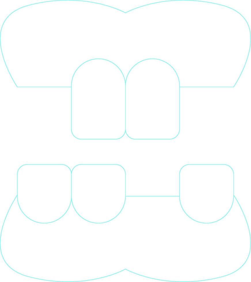 Denture Creative Icon Design vector