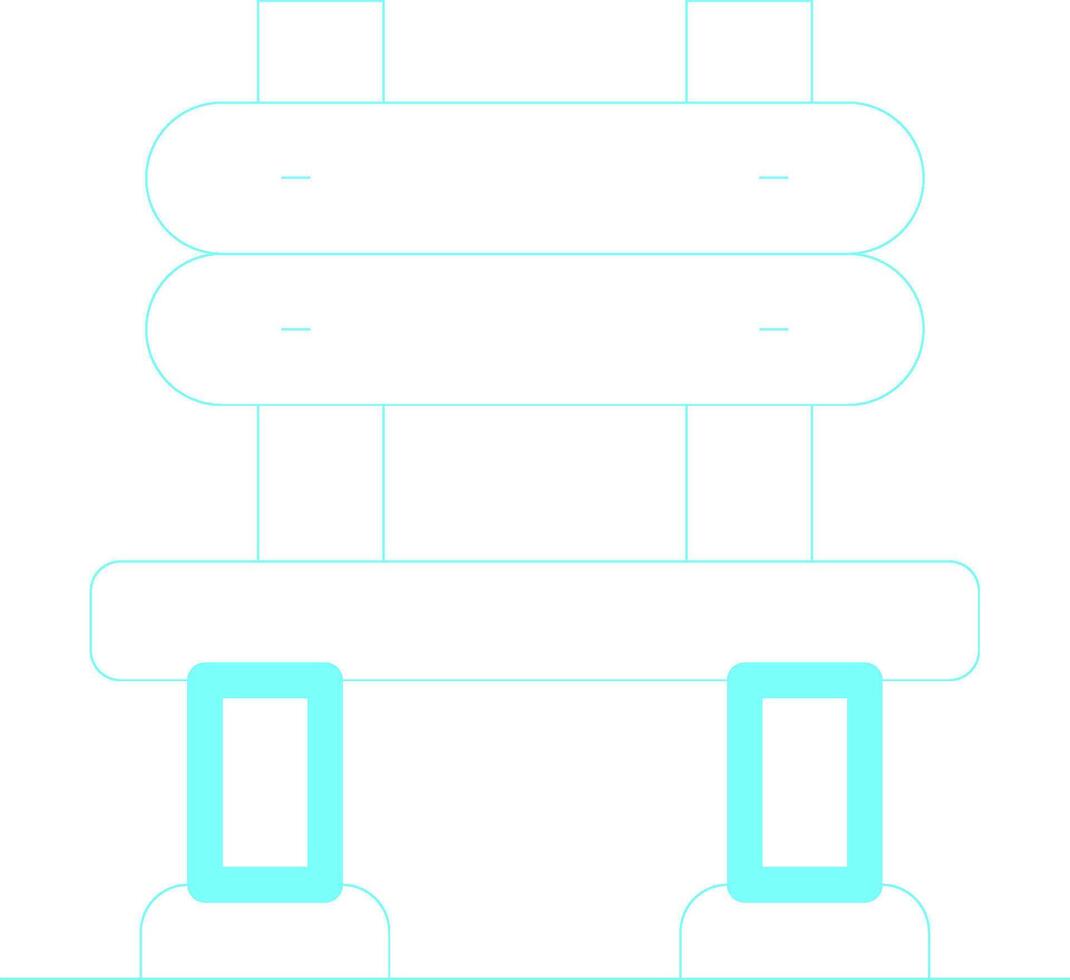 Line Blue Green Gradient Design vector