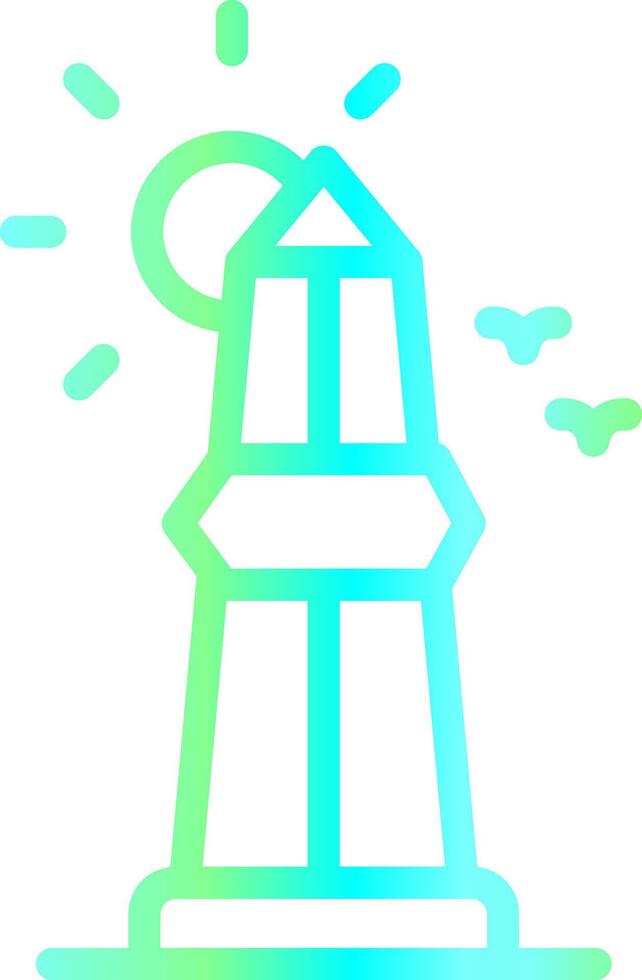 diseño de icono creativo de obelisco vector