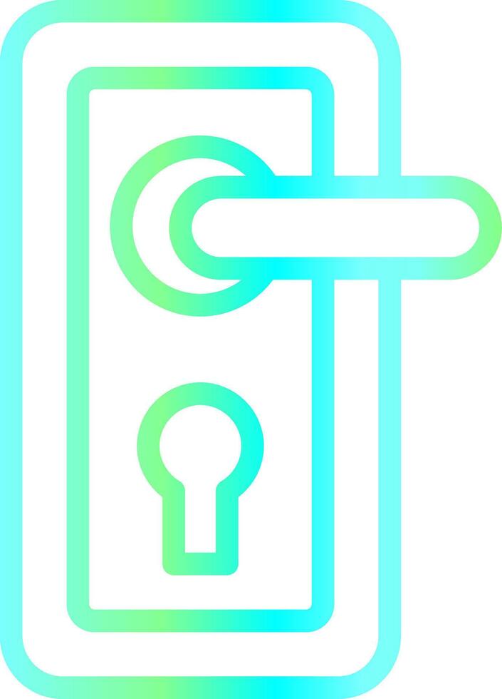 Door Lock Creative Icon Design vector