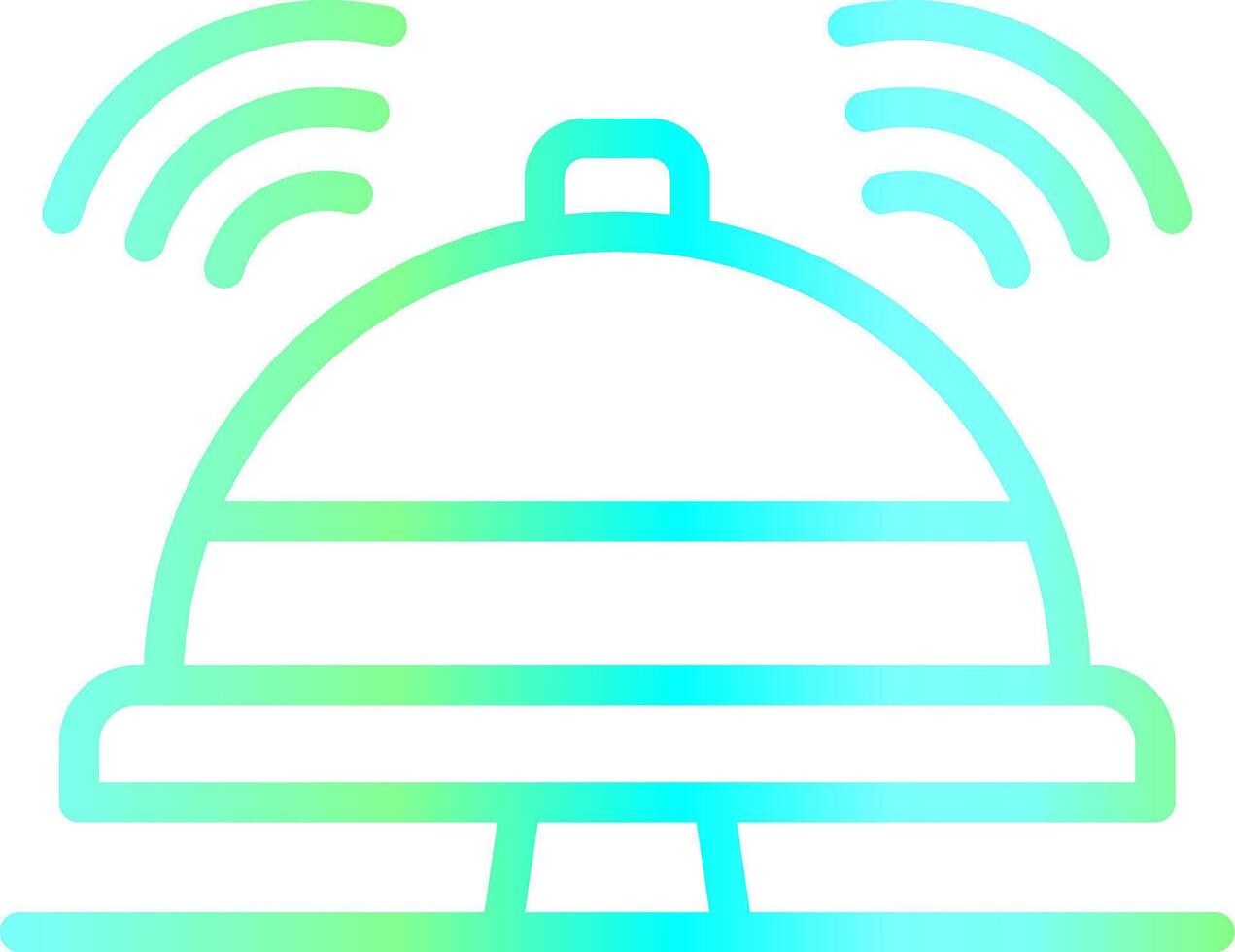 Reception Bell Creative Icon Design vector