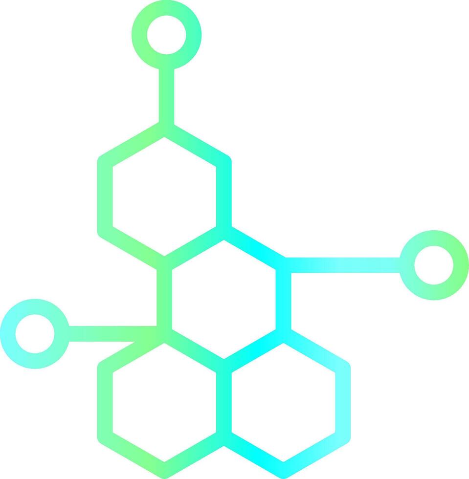 diseño de icono creativo de molécula vector