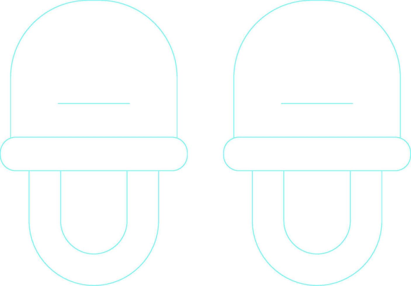 Slippers Creative Icon Design vector