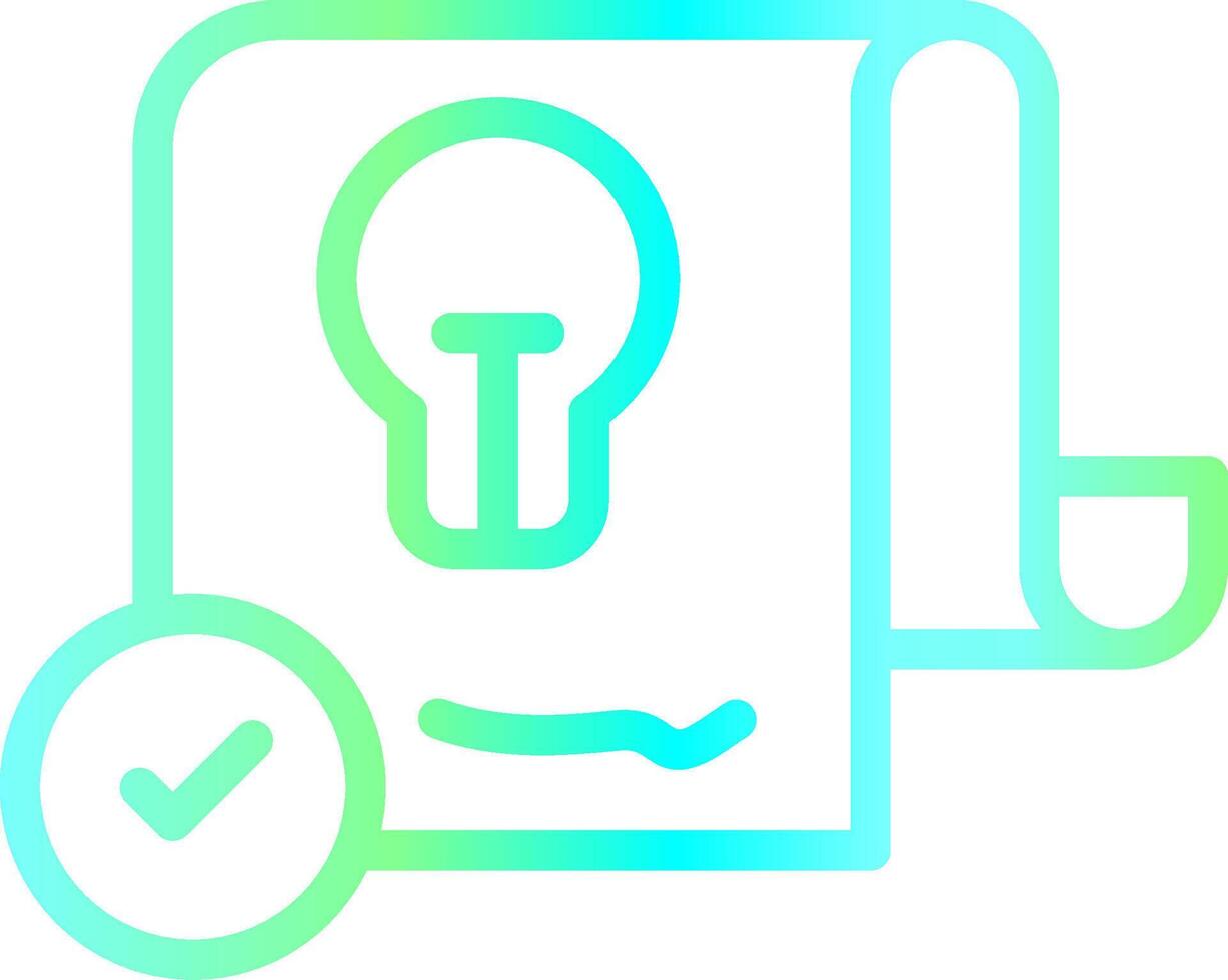 Patent Creative Icon Design vector