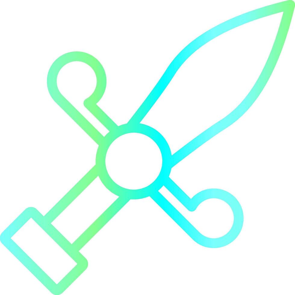 Dagger Creative Icon Design vector