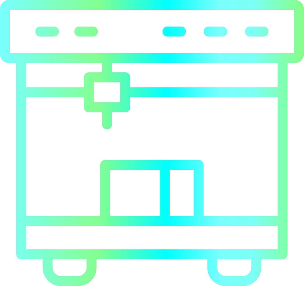 3D Printing Creative Icon Design vector