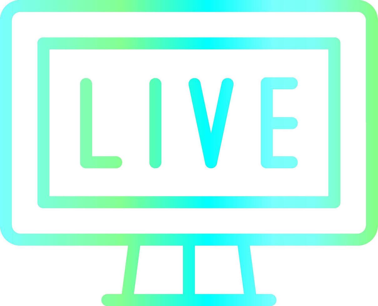 Live Streaming Creative Icon Design vector