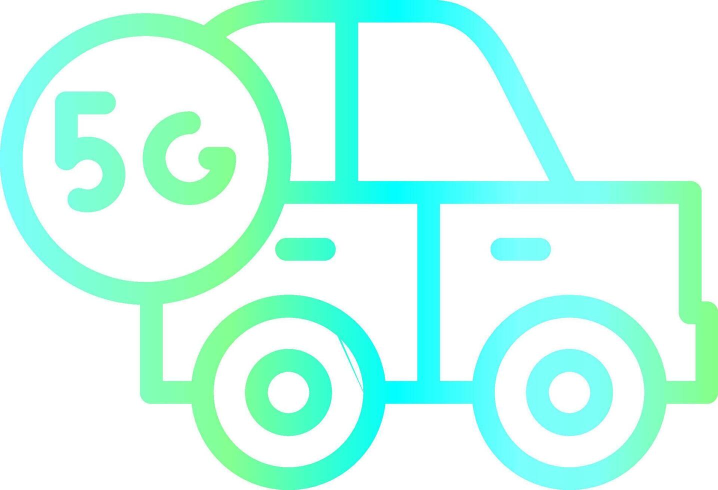 Smart Car Creative Icon Design vector