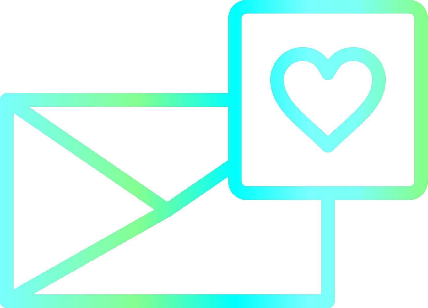 Love Letter Creative Icon Design vector