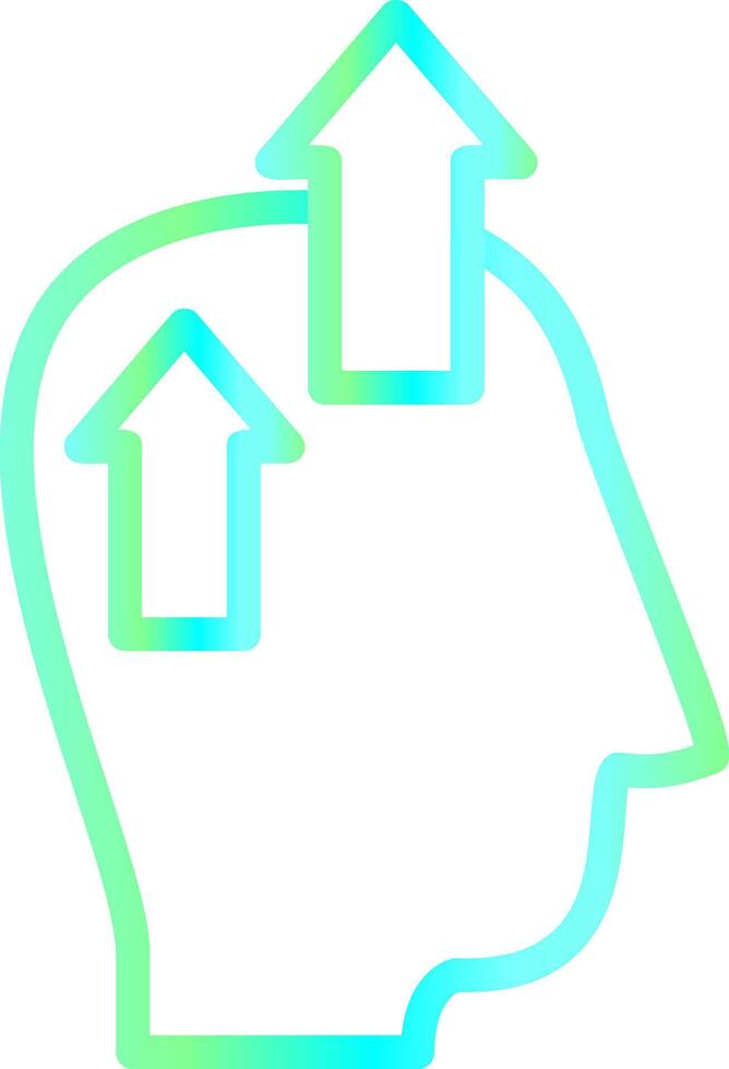 Positive Thinking Creative Icon Design vector