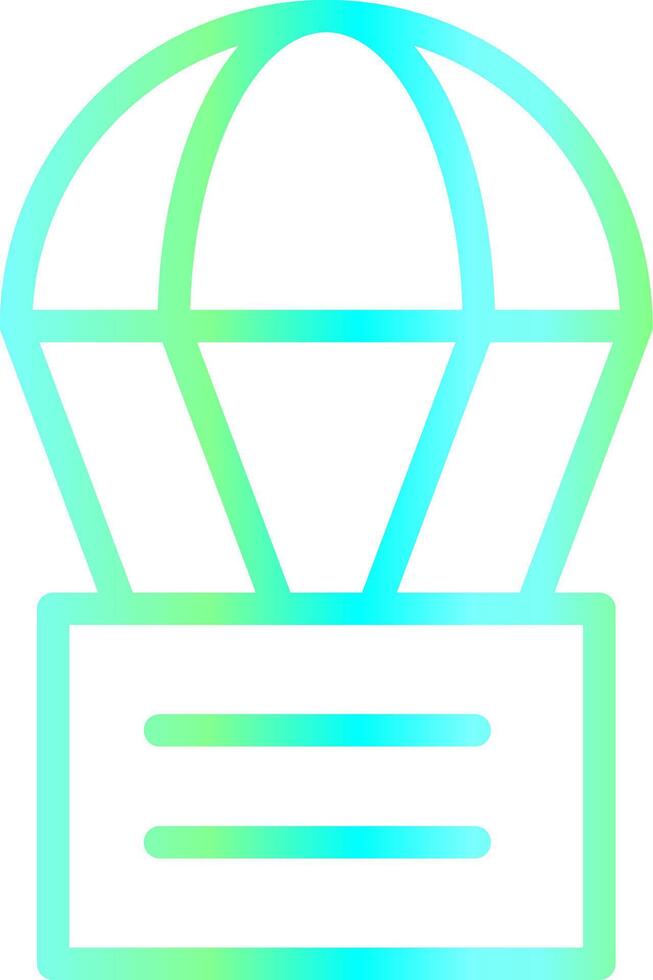 Parachute Creative Icon Design vector
