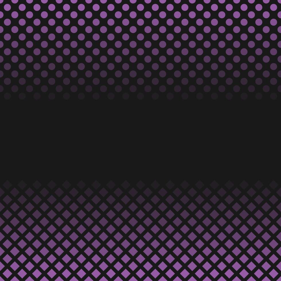 Geometrical halftone pattern background - abstract vector graphic design from squares and dots