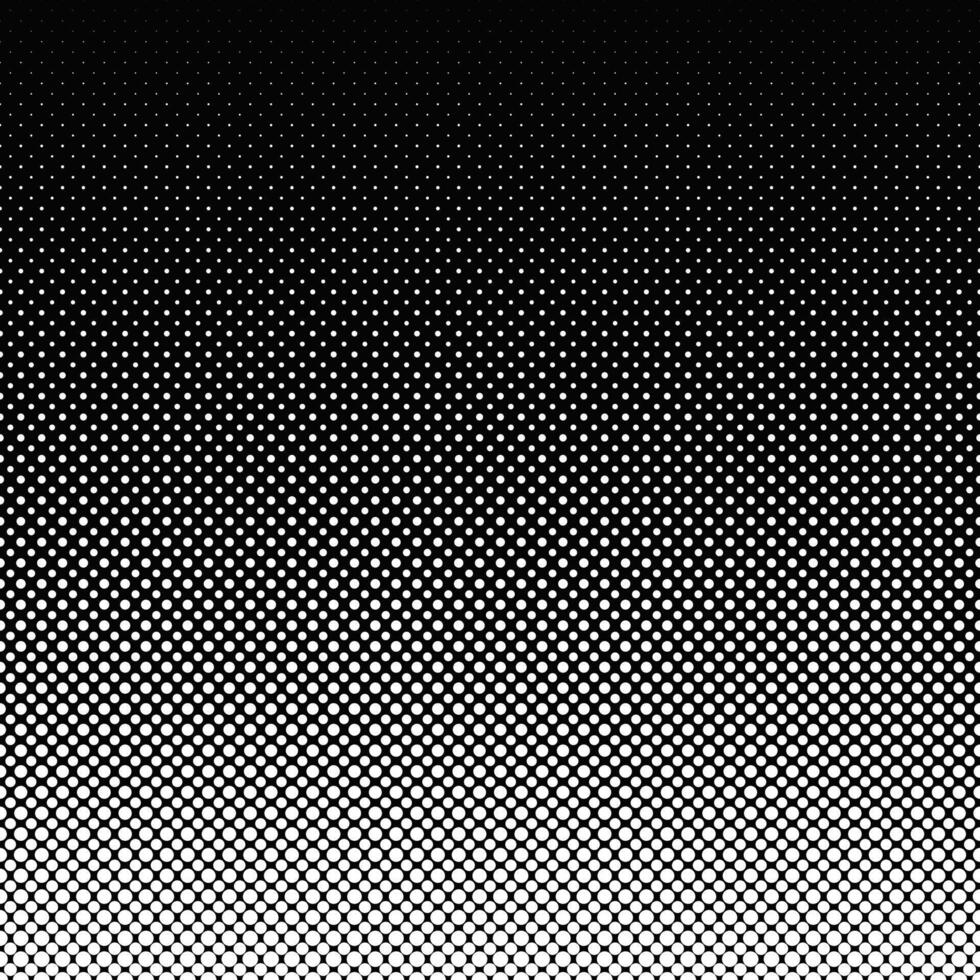 Repeating dot pattern background - abstract black and white vector design from circles