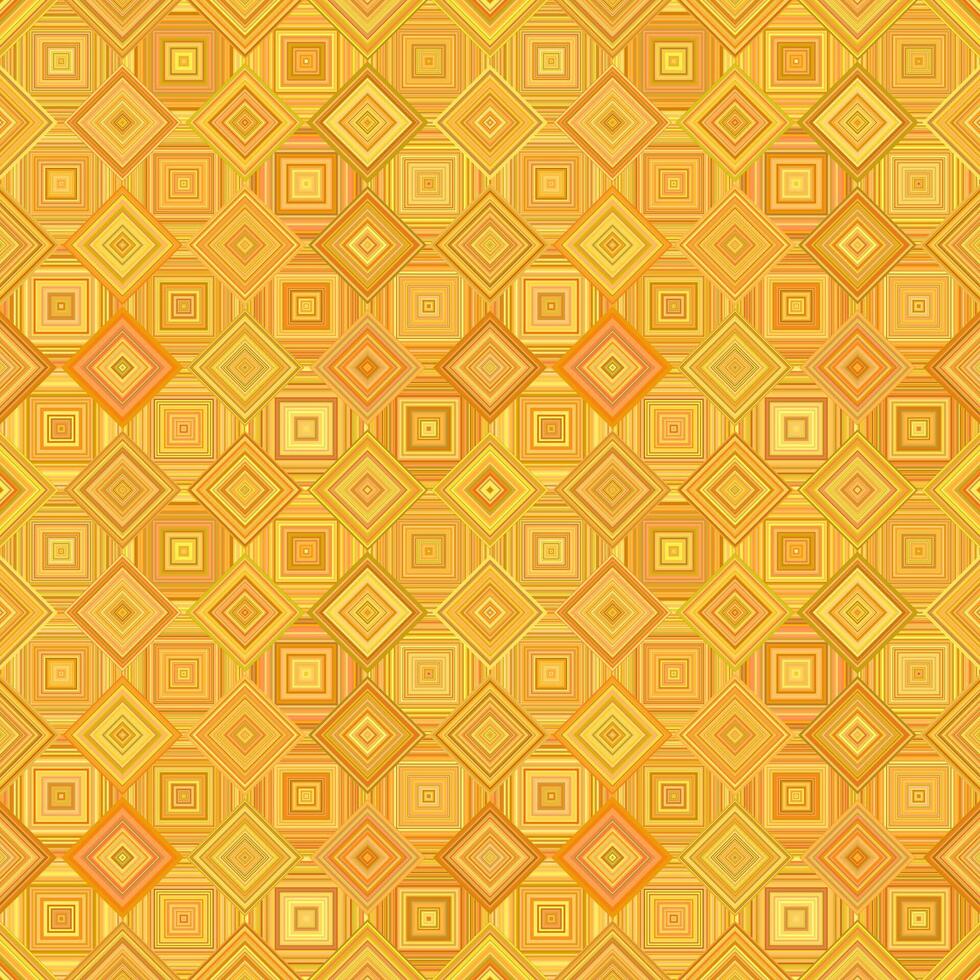 Orange geometrical diagonal square mosaic tile pattern background - repeatable illustration vector
