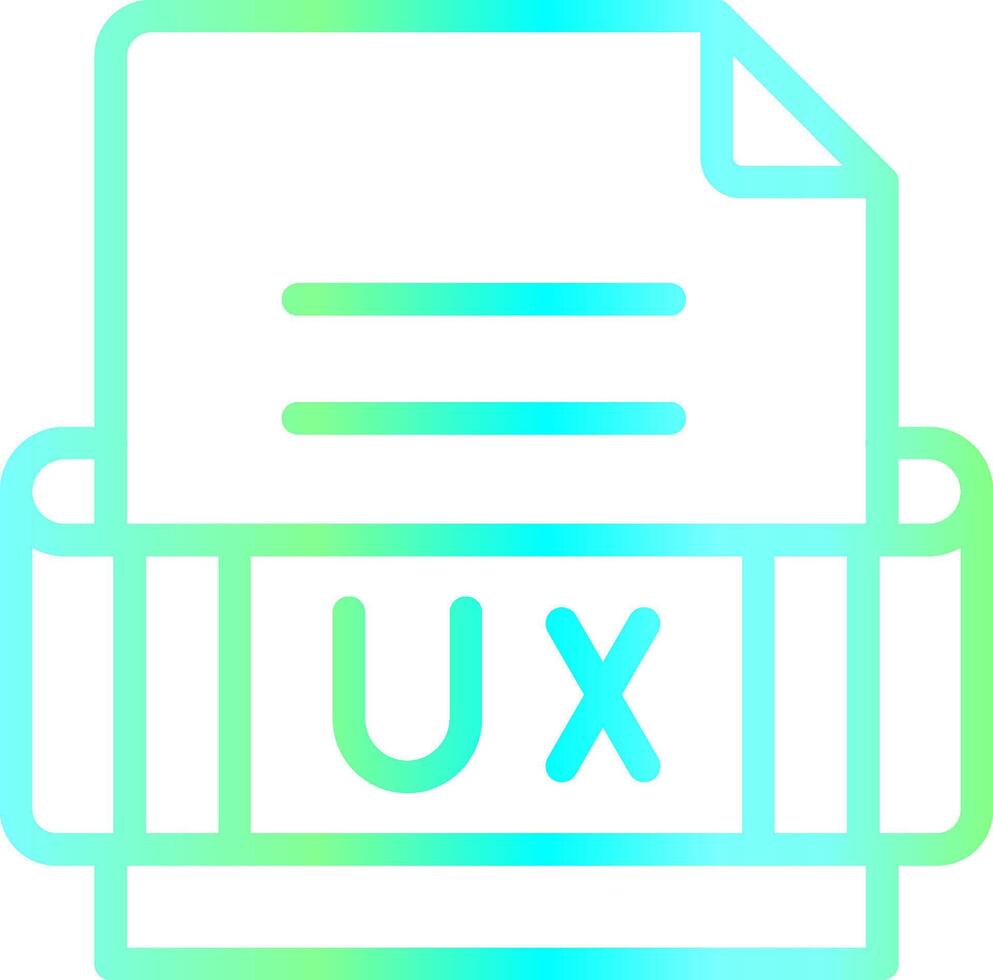 Ux Format Creative Icon Design vector