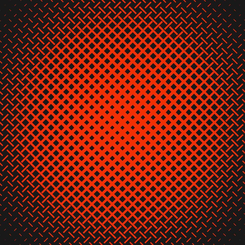 Red geometric abstract halftone pattern background - vector graphic design from stripes