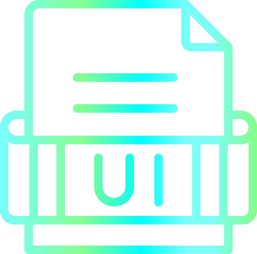 Ui Format Creative Icon Design vector