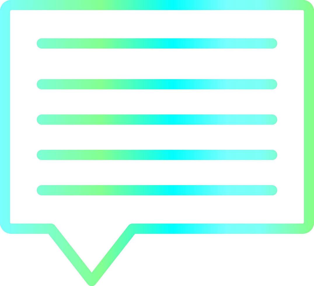línea azul verde degradado diseño vector
