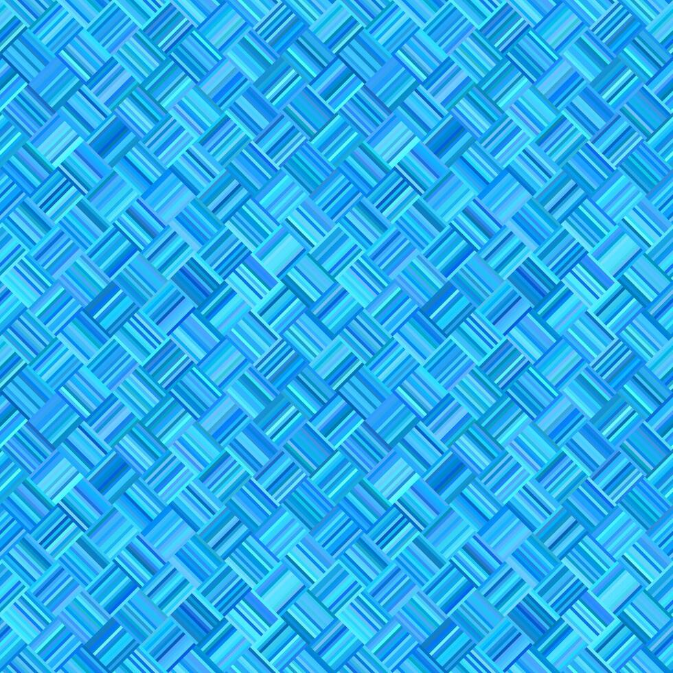 Blue abstract seamless diagonal stripe mosaic pattern background - vector floor graphic design