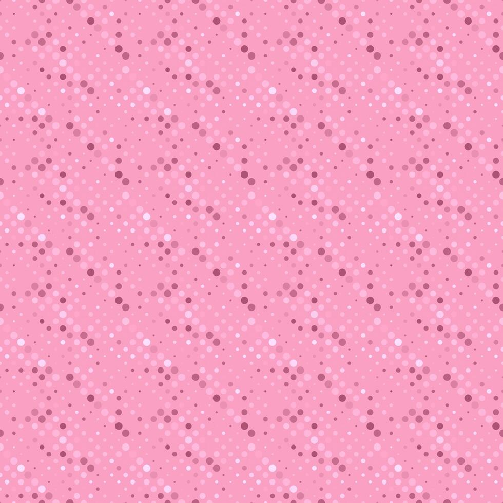 Seamless circle pattern background design - abstract pink vector graphic
