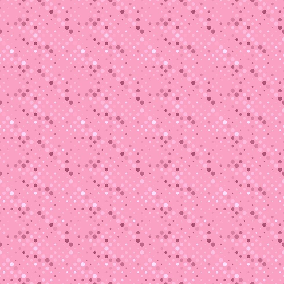 Seamless circle pattern background design - abstract pink vector graphic