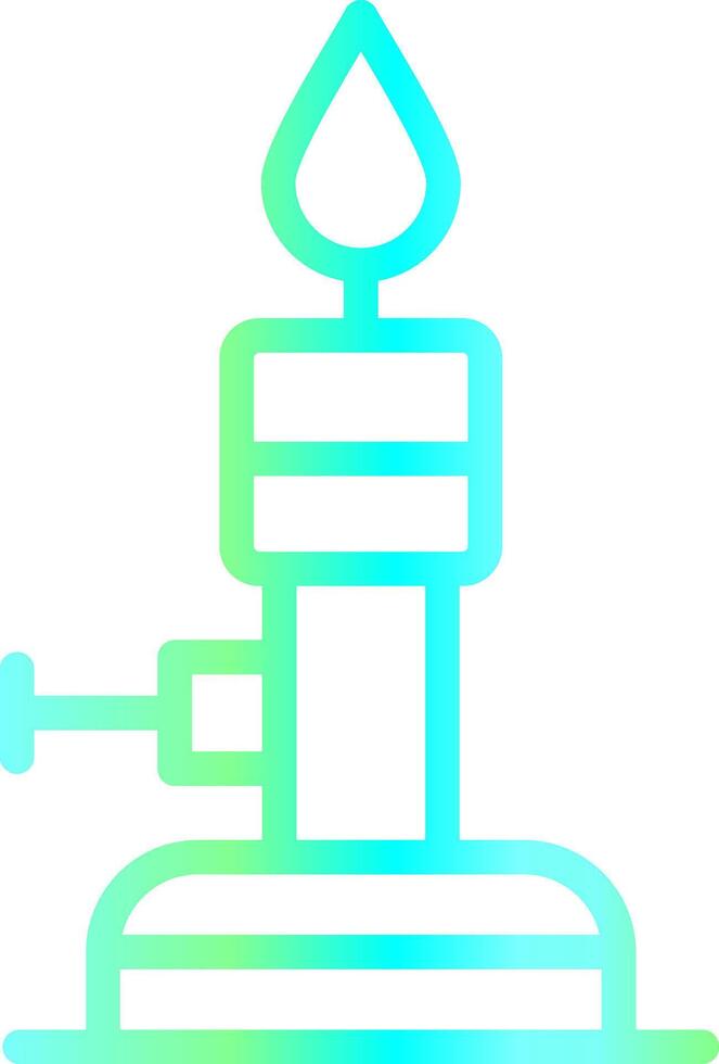 Bunsen Burner Creative Icon Design vector