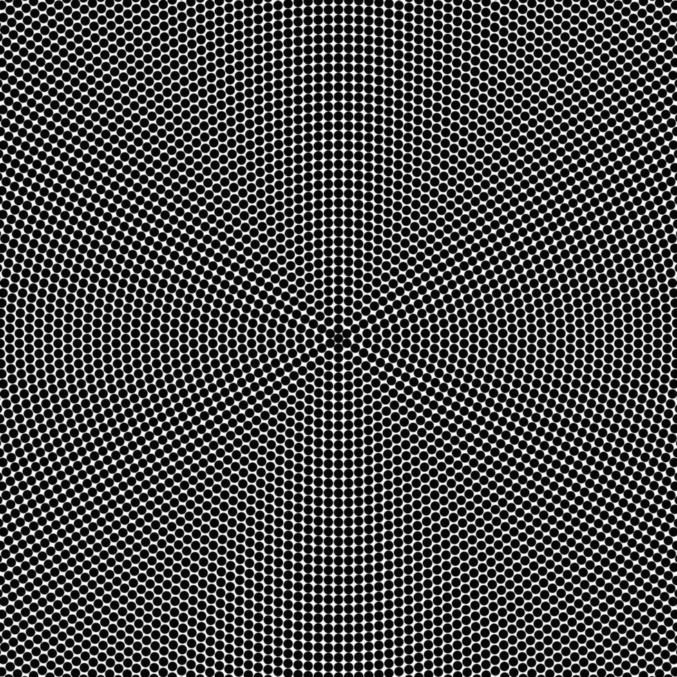Retro monochrome dot pattern background - abstract vector design from dots