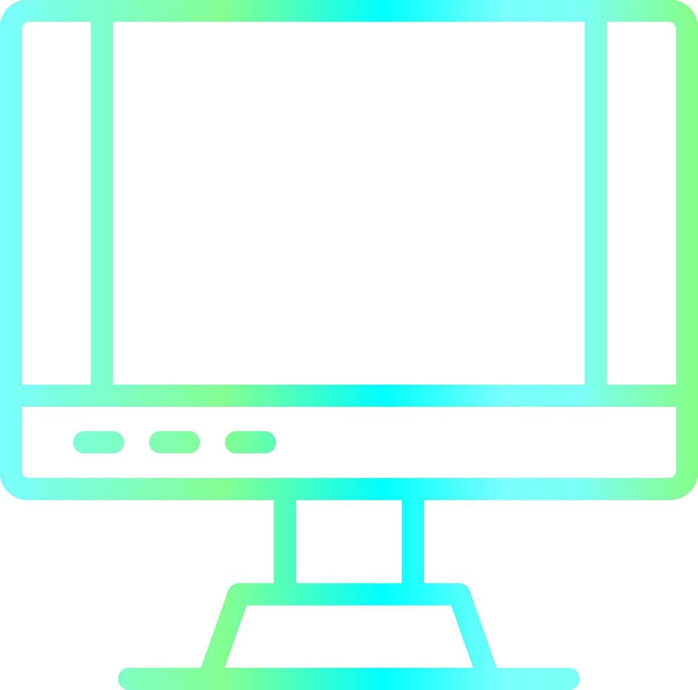 Monitor Creative Icon Design vector