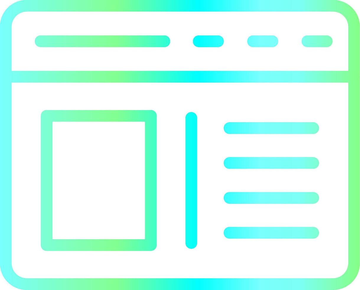 Line Blue Green Gradient Design vector
