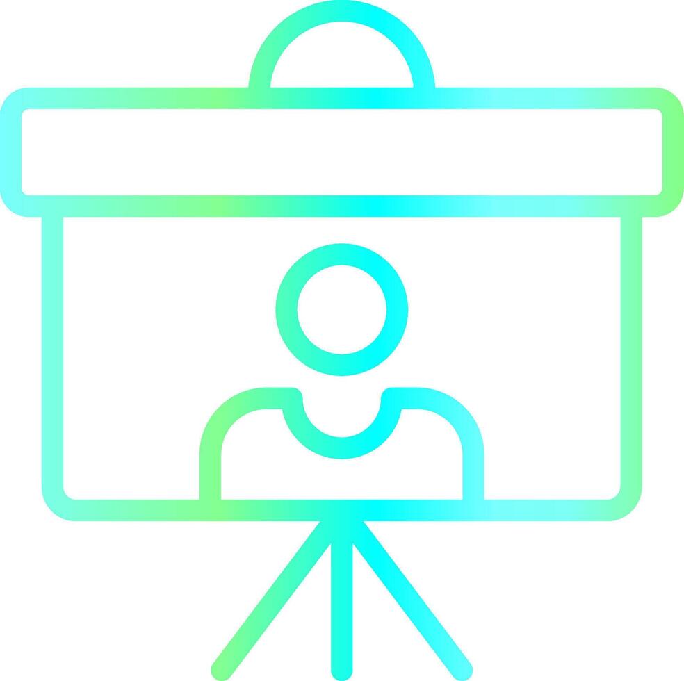 Line Blue Green Gradient Design vector