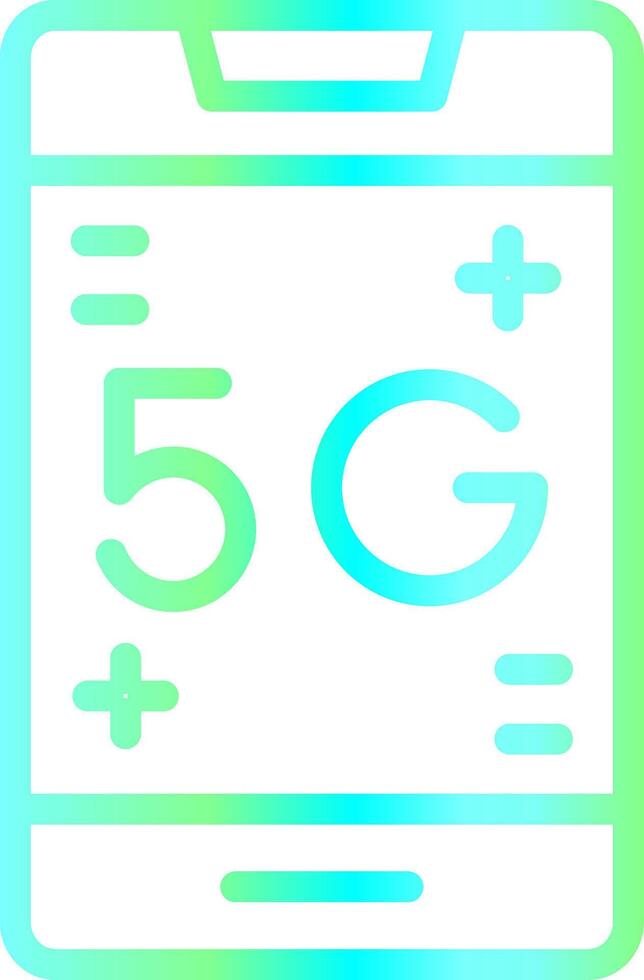 Line Blue Green Gradient Design vector