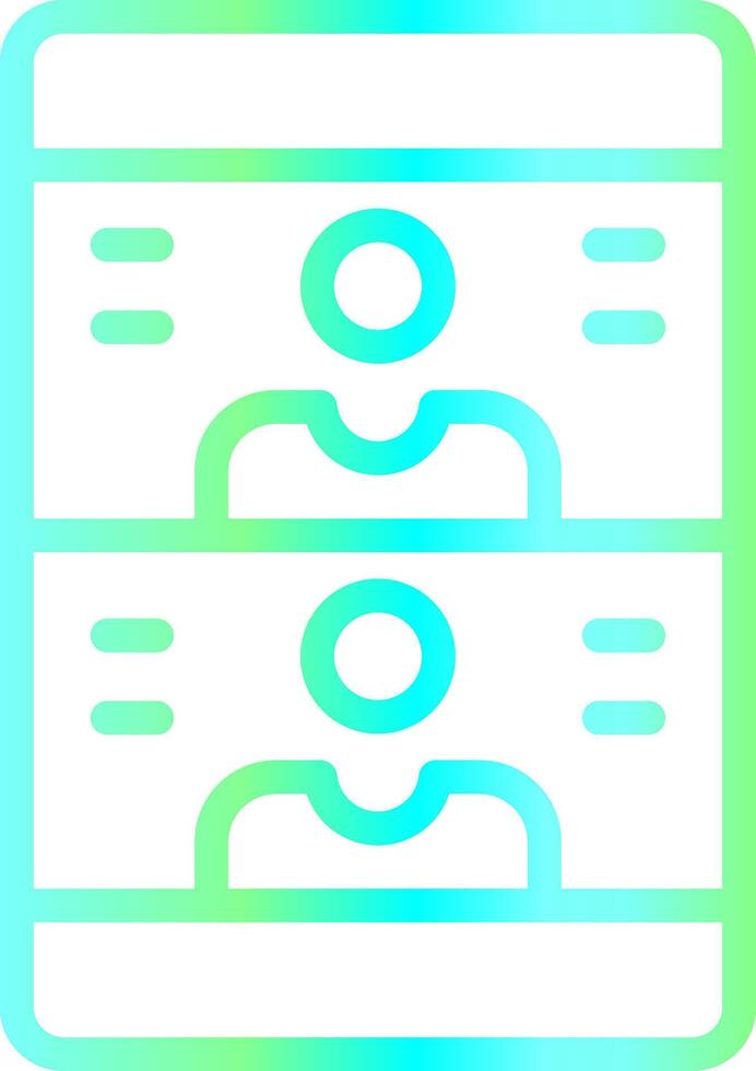 Videocall Creative Icon Design vector