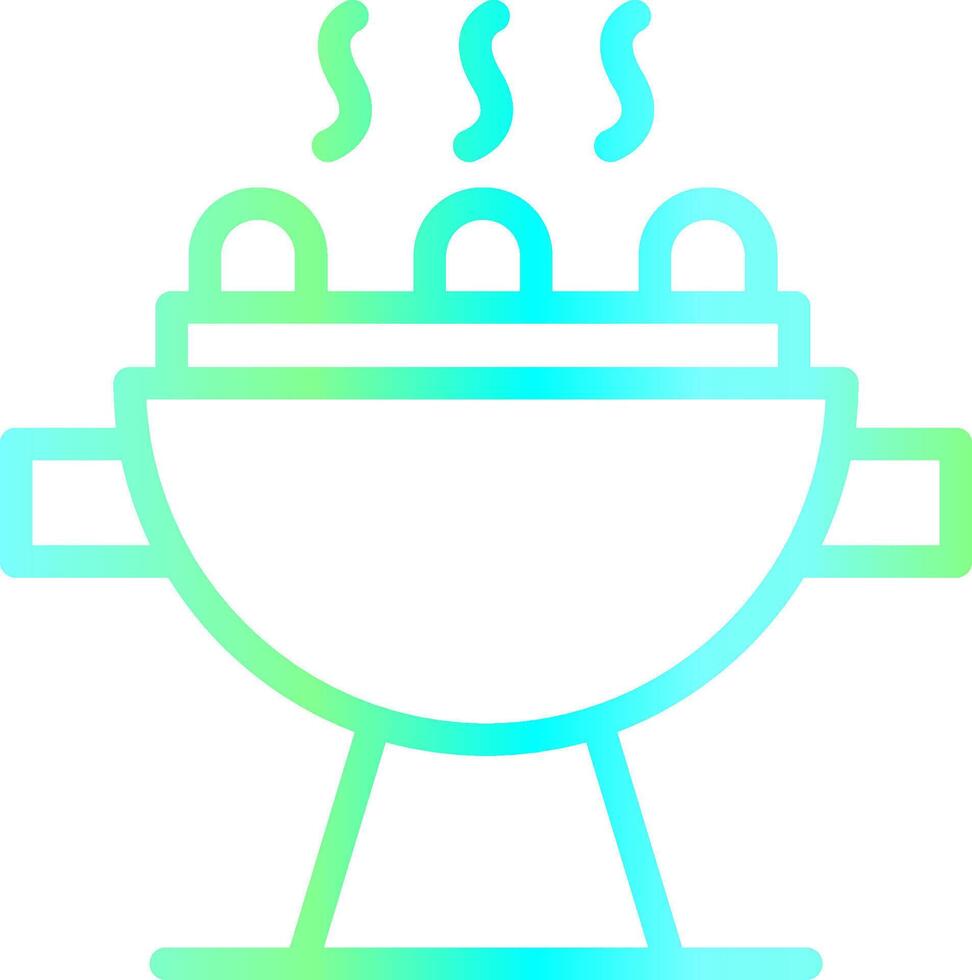 Grill Creative Icon Design vector