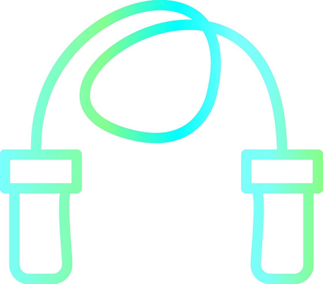 Skipping Rope Creative Icon Design vector
