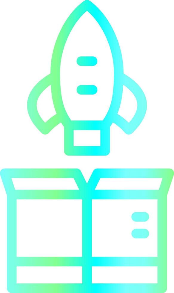 Line Blue Green Gradient Design vector