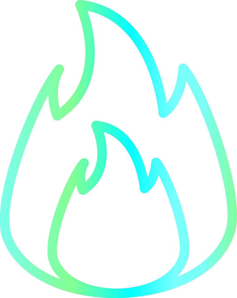 On Fire Creative Icon Design vector