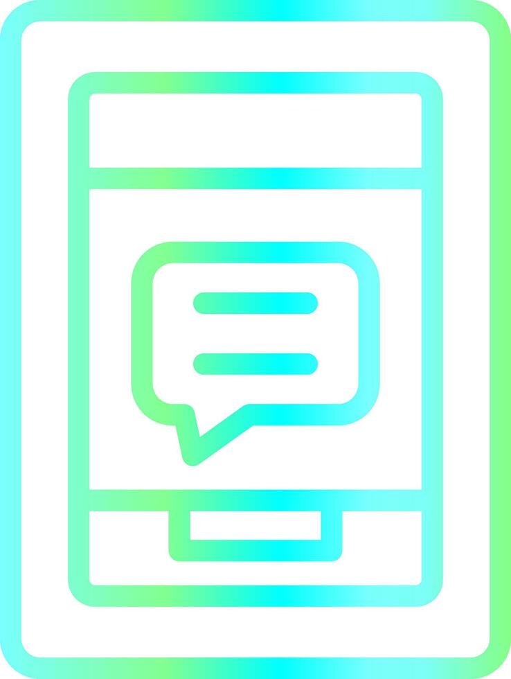 mensaje en el diseño del icono creativo del teléfono vector