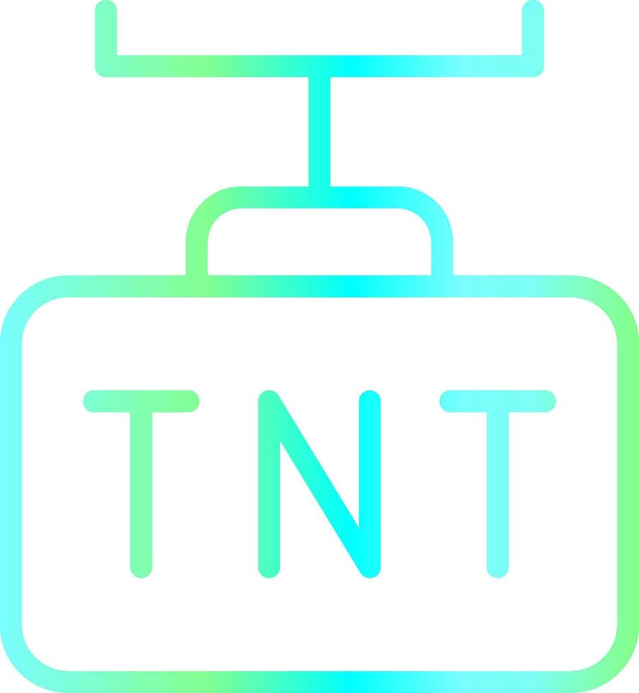 diseño de icono creativo tnt vector