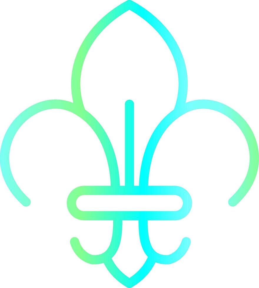 Fleur De Lis Creative Icon Design vector