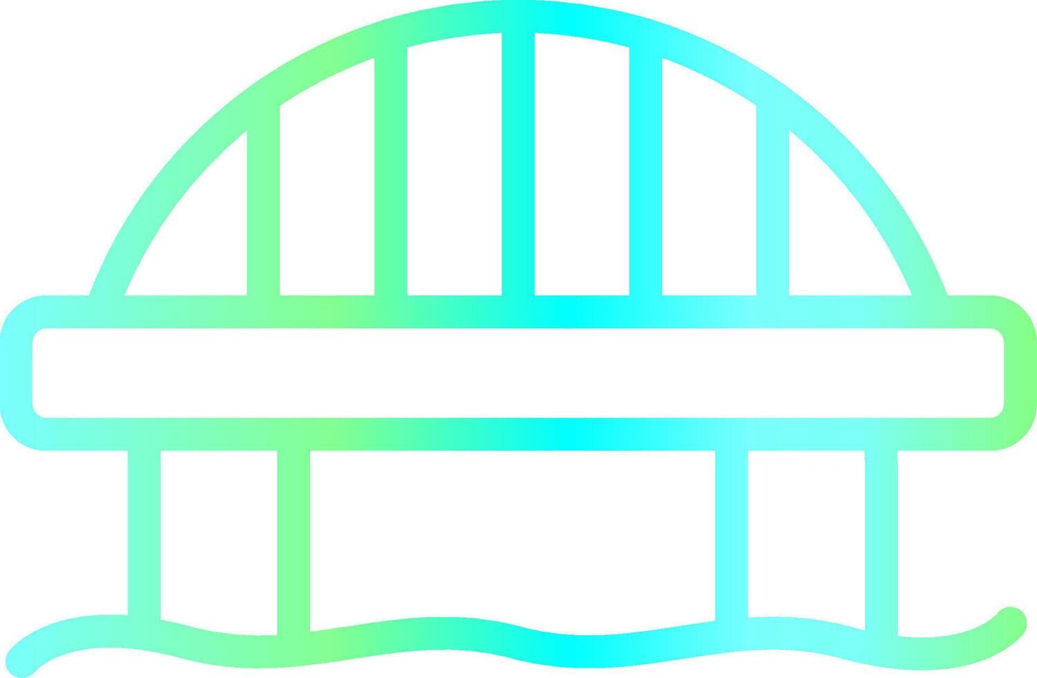 Bridge Creative Icon Design vector