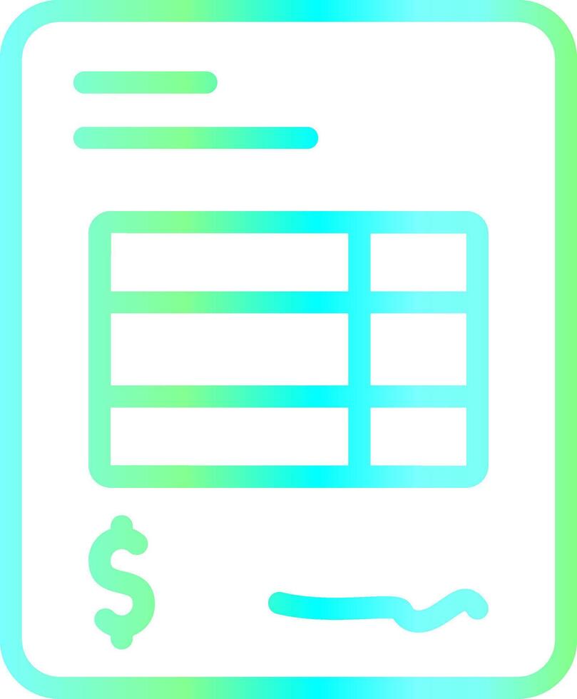Line Blue Green Gradient Design vector