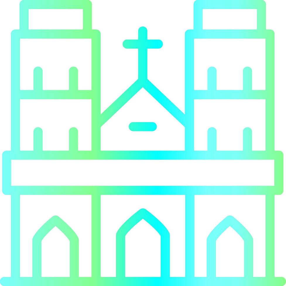 Notre Dame Creative Icon Design vector